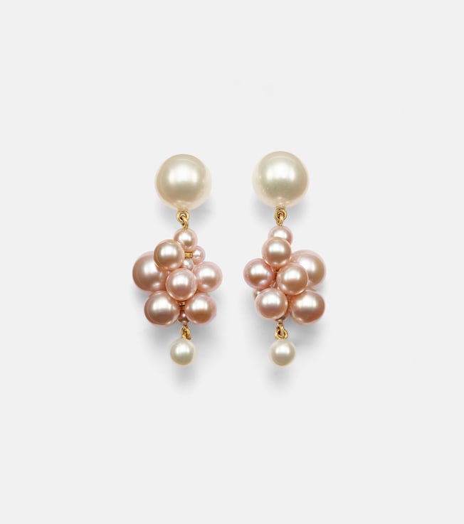 Botticelli 14kt gold earrings with pearls  | Sophie Bille Brahe