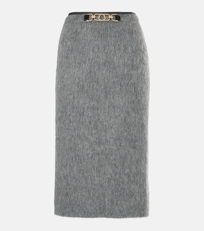 Wool and mohair-blend pencil skirt | Moncler