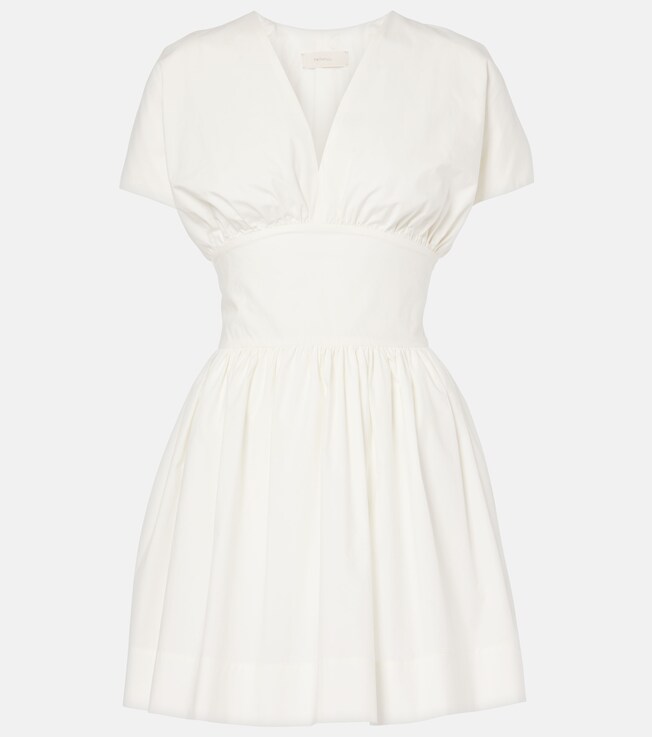 Gathered cotton minidress | Faithfull