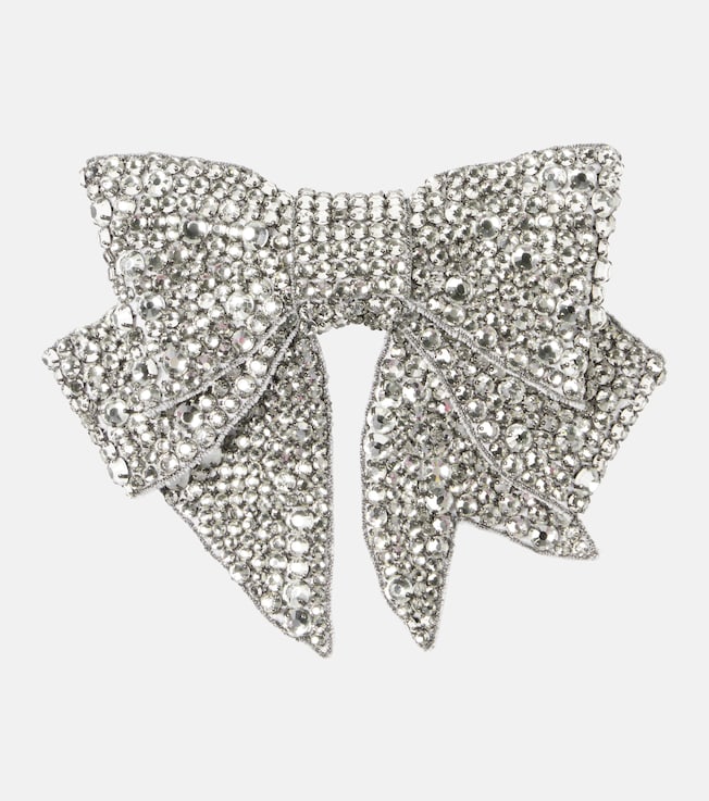 Belle Bow crystal-embellished barrette  | Jennifer Behr