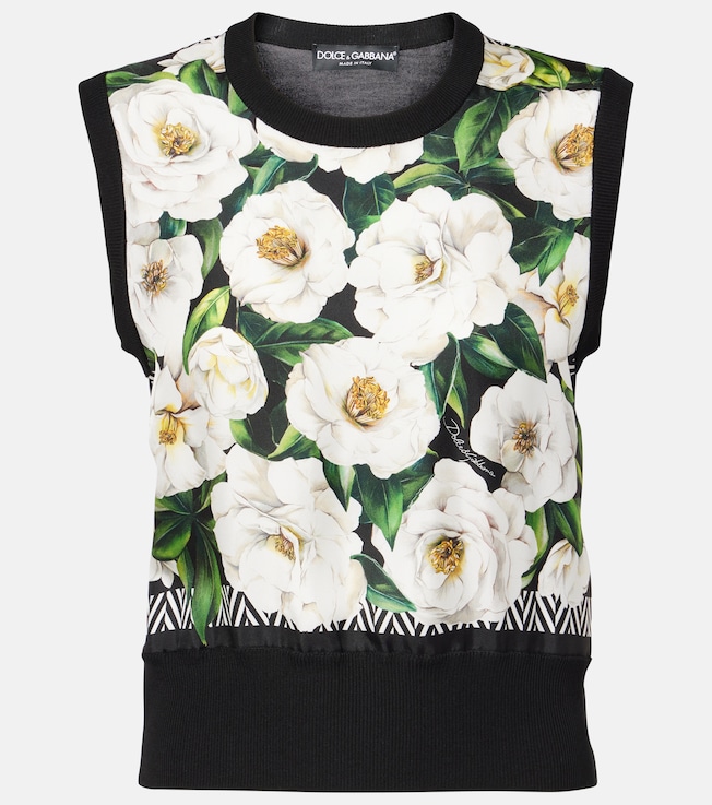 Floral print silk top | Dolce&Gabbana