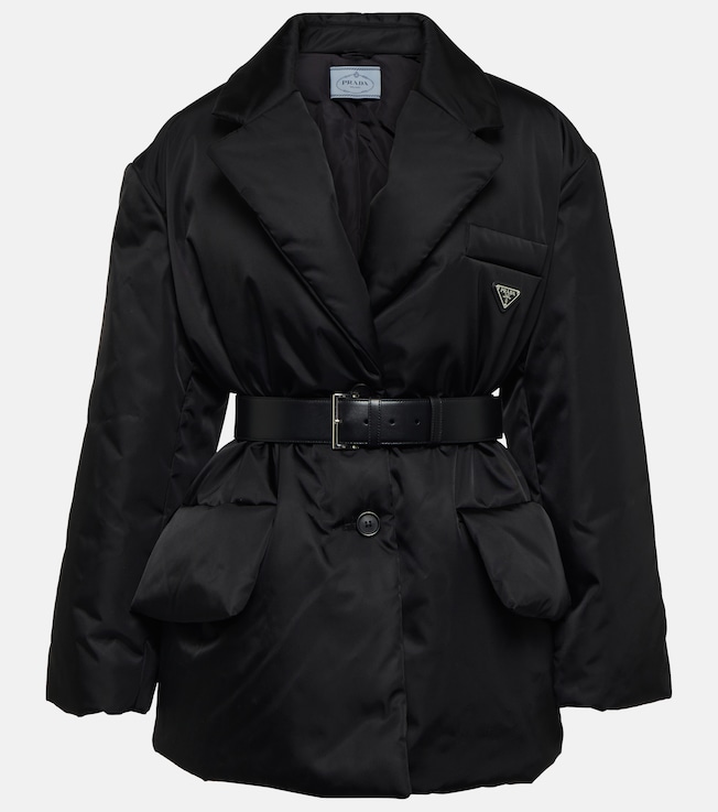 Re-Nylon belted padded jacket | Prada