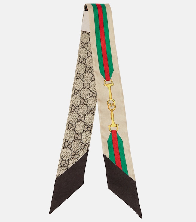 GG printed silk scarf | Gucci