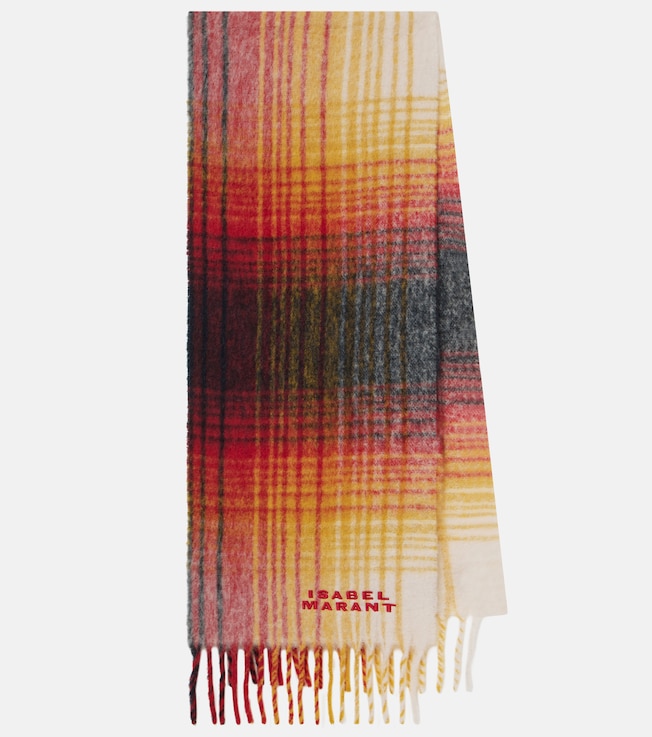 Firny checked wool-blend scarf | Isabel Marant