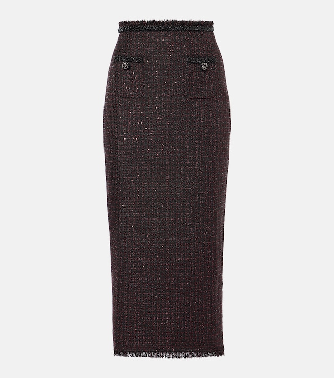 Tweed maxi skirt | Self-Portrait