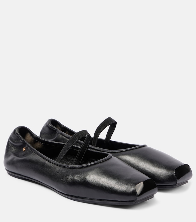 Runway leather ballet flats | Tory Burch