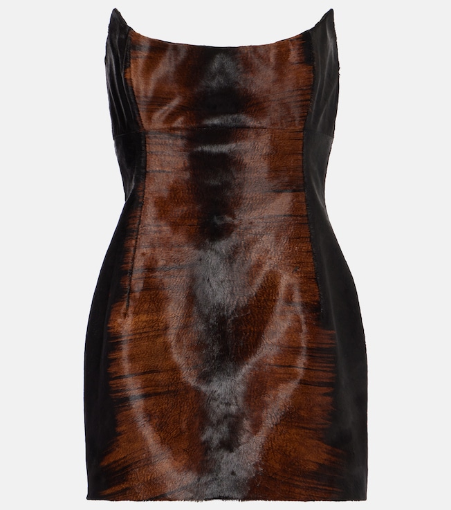 Calfhair bustier dress | Magda Butrym