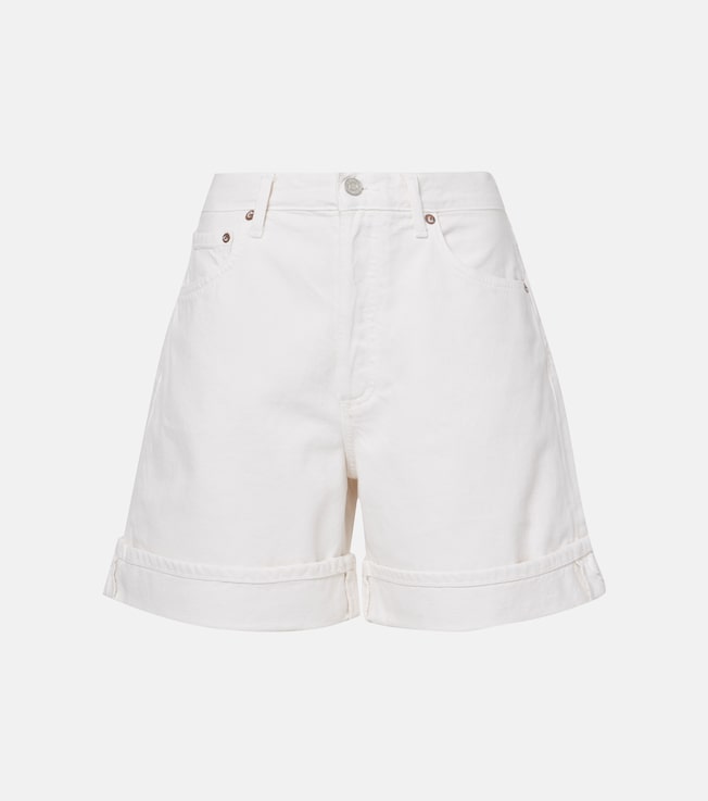 Dame high-rise denim shorts | Agolde