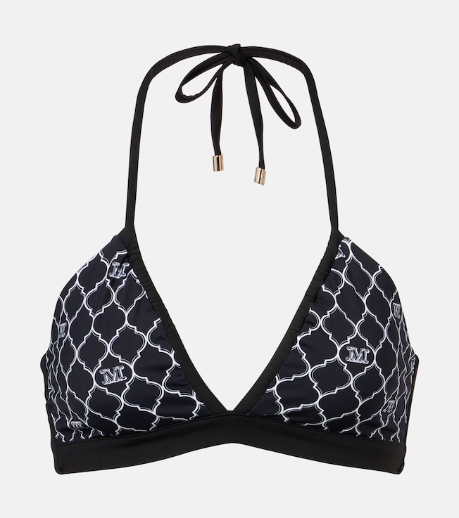 Anna printed halterneck bikini top | Max Mara