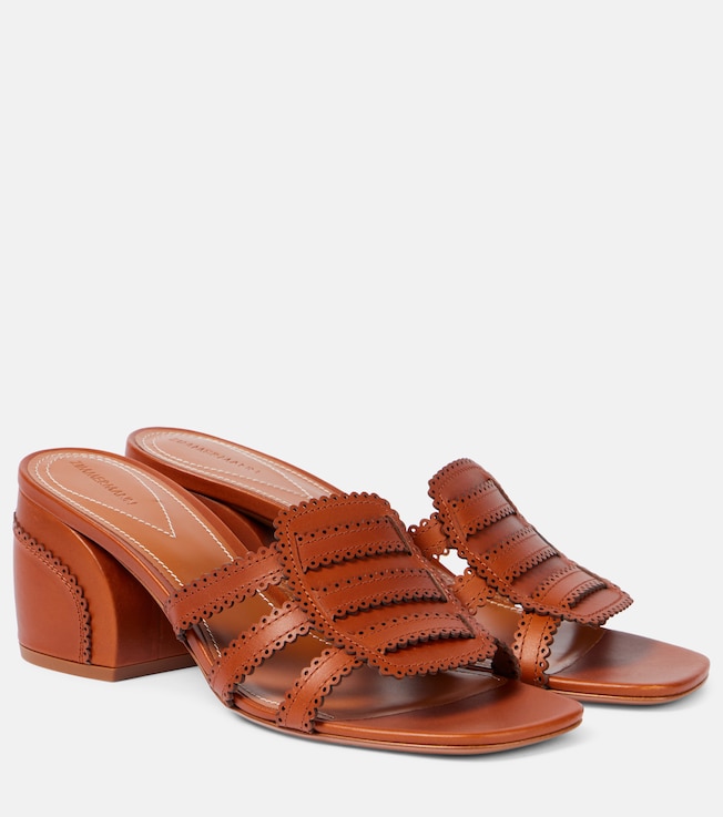 Goldie 65 leather mules | Zimmermann