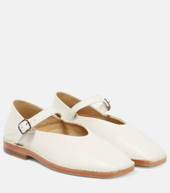 Leather Mary Jane ballet flats | Lemaire