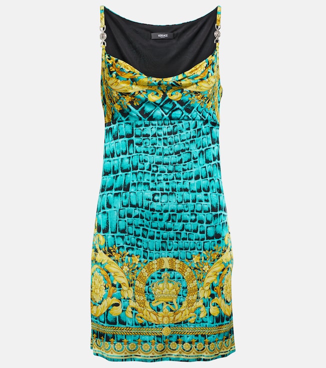 Regalia Baroque jersey minidress | Versace