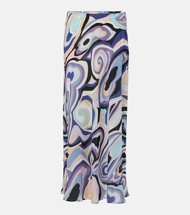 Kelly printed silk maxi skirt | Rixo
