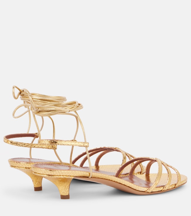 Linda 35 metallic leather sandals | Paris Texas