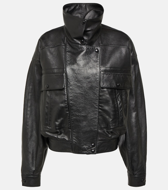 Leather bomber jacket | Saint Laurent