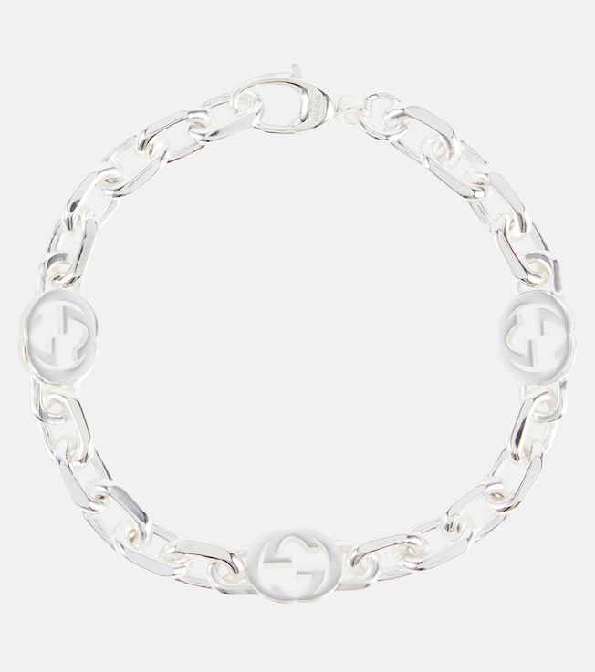 Interlocking G sterling silver bracelet | Gucci