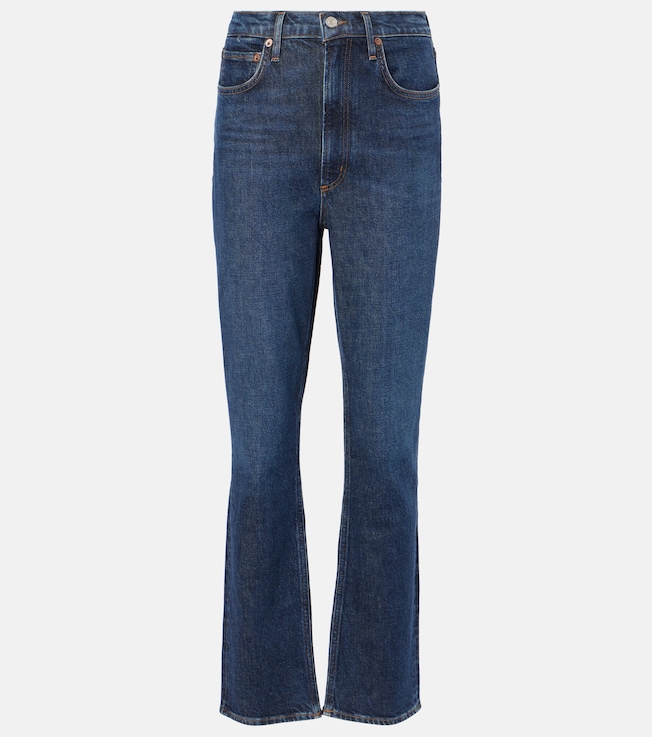 Stovepipe high-rise straight jeans | Agolde