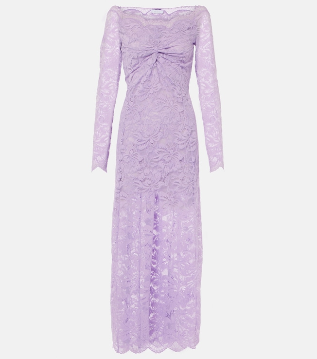 Lavender lace gown | Rabanne