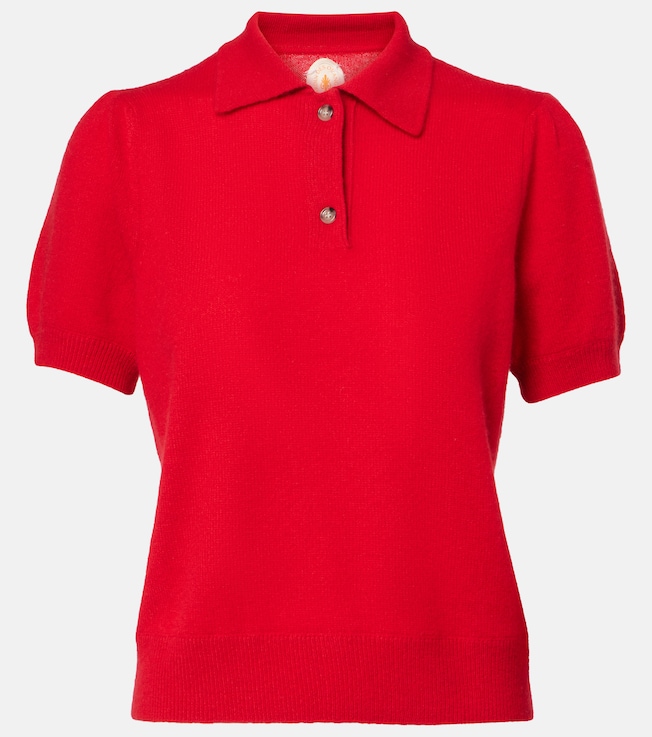 Knitted cashmere polo shirt | Jardin des Orangers