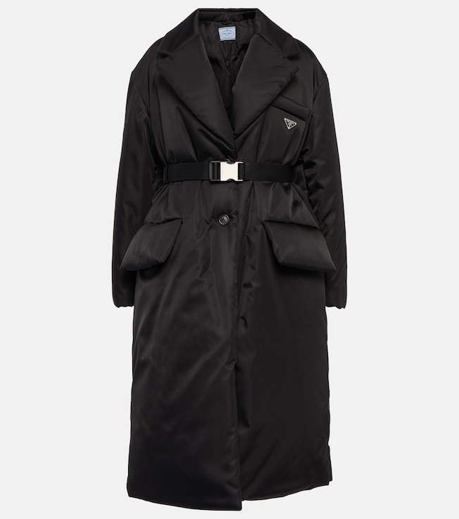 Re-Nylon belted puffer coat | Prada