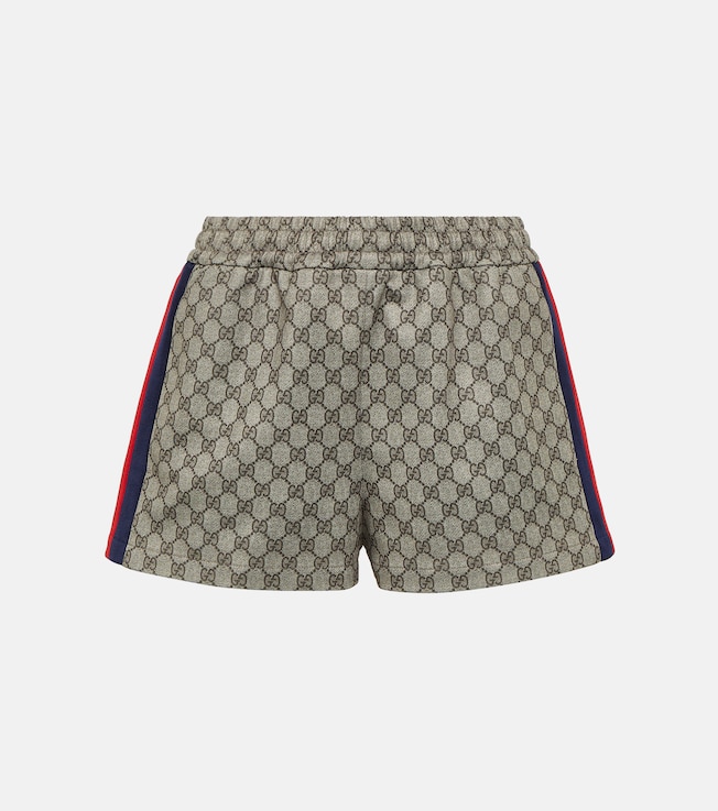 Web Stripe GG jersey shorts | Gucci