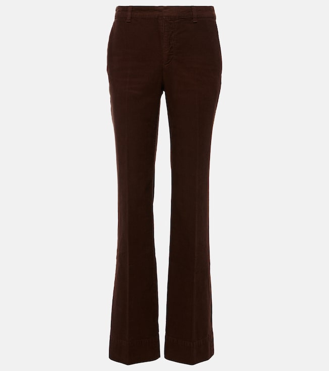 Low-rise cotton corduroy bootcut pants | Saint Laurent