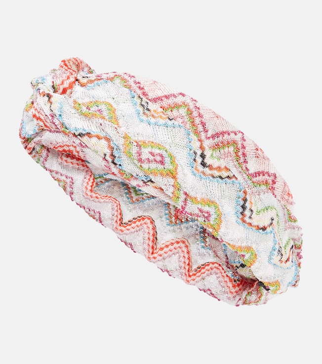 Zigzag lamé head wrap  | Missoni