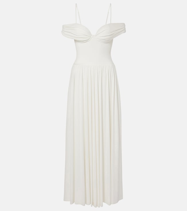 Amarantha draped jersey maxi dress | Simkhai