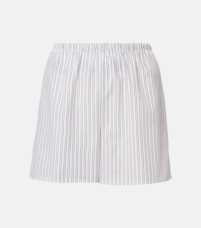Cairo striped cotton-blend shorts | Asceno