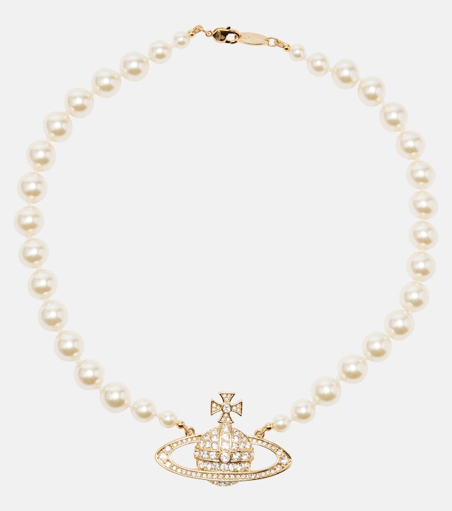 Bas Relief Orb faux pearl choker | Vivienne Westwood
