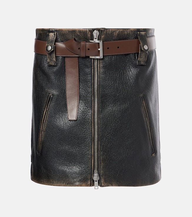 Leather miniskirt | Prada