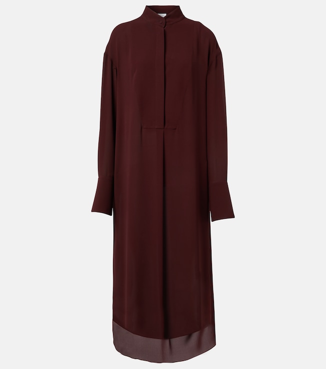 Oversized silk shirt dress | McQueen