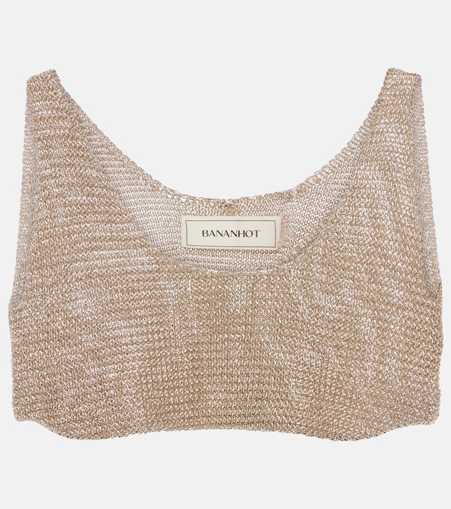 Knitted lamé bra top | Bananhot
