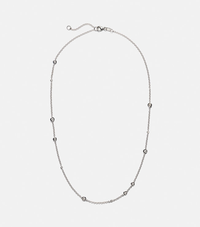 Floating Diamonds 18kt white gold necklace with diamonds | Bucherer Fine Jewellery
