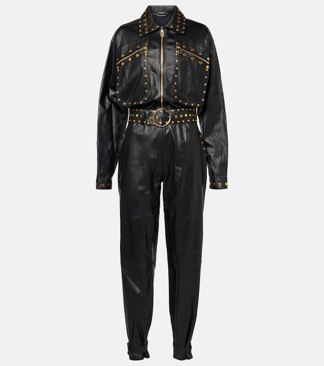 Studded leather jumpsuit | Dodo Bar Or