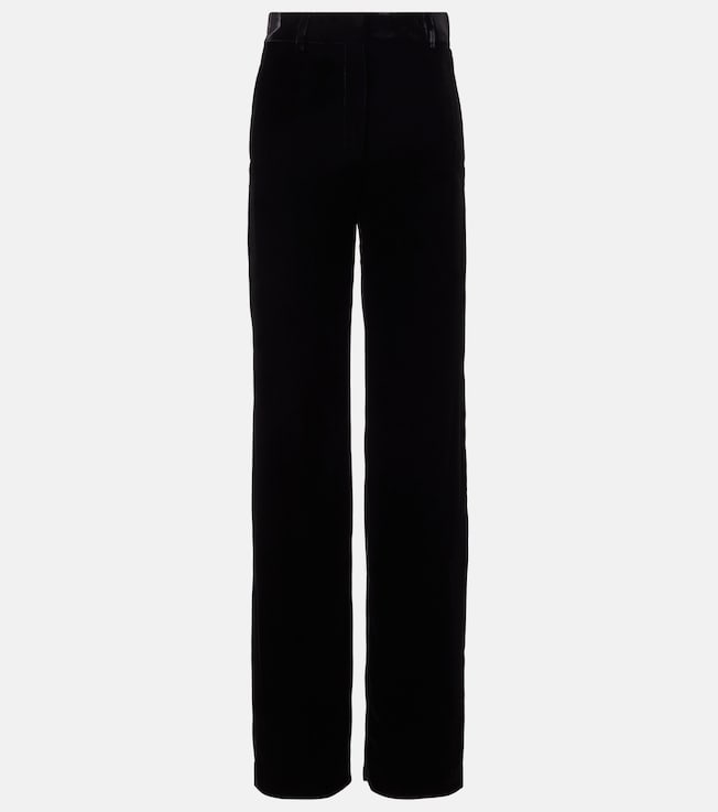 Goldie high-rise velvet wide-leg pants | Loro Piana