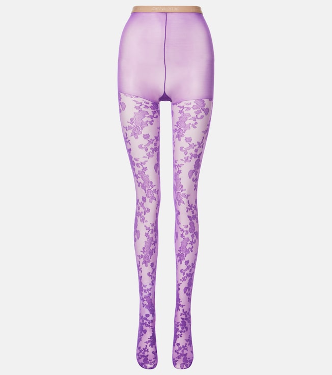 Floral lace tights | Valentino