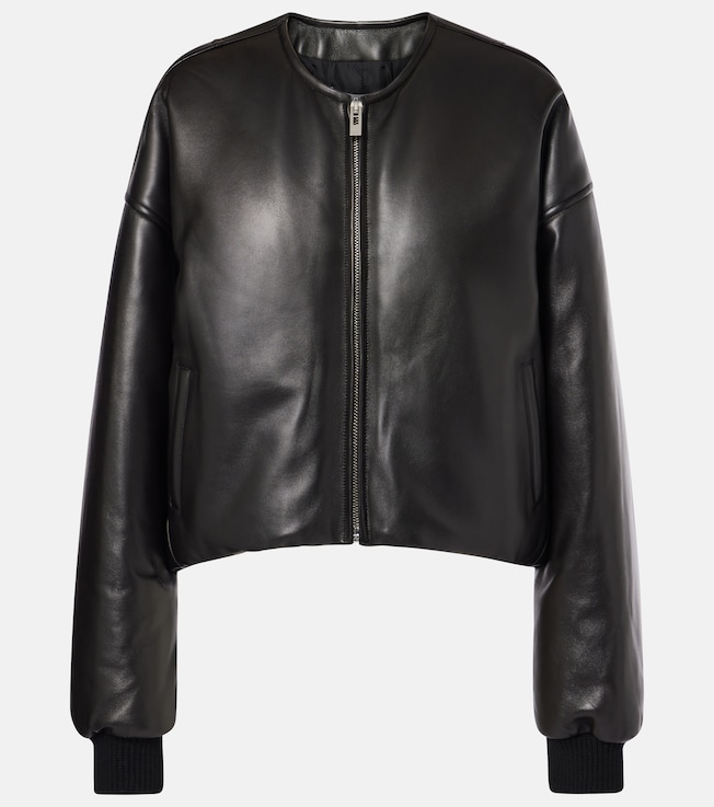 Leather bomber jacket | Alaïa
