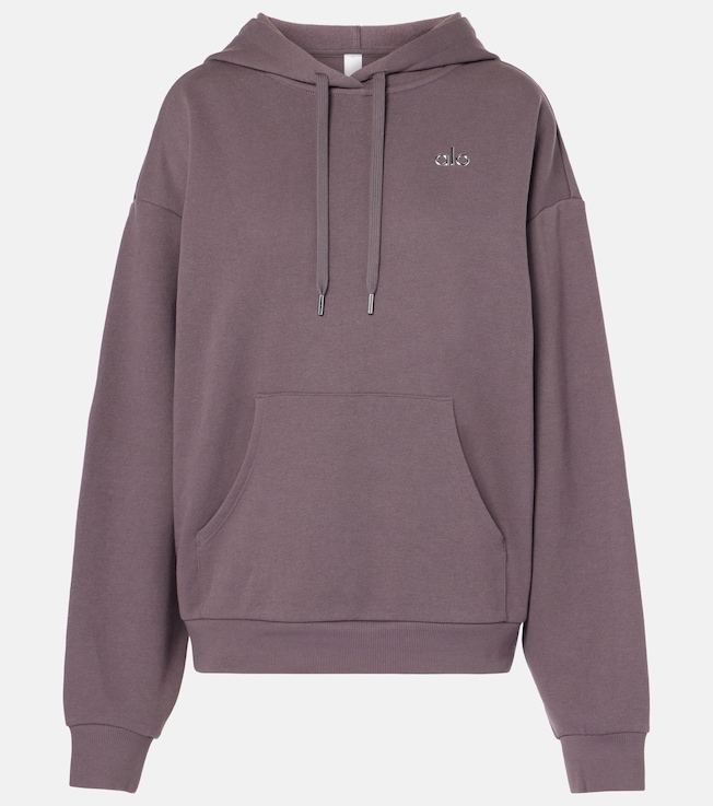 Accolade cotton-blend hoodie | Alo Yoga