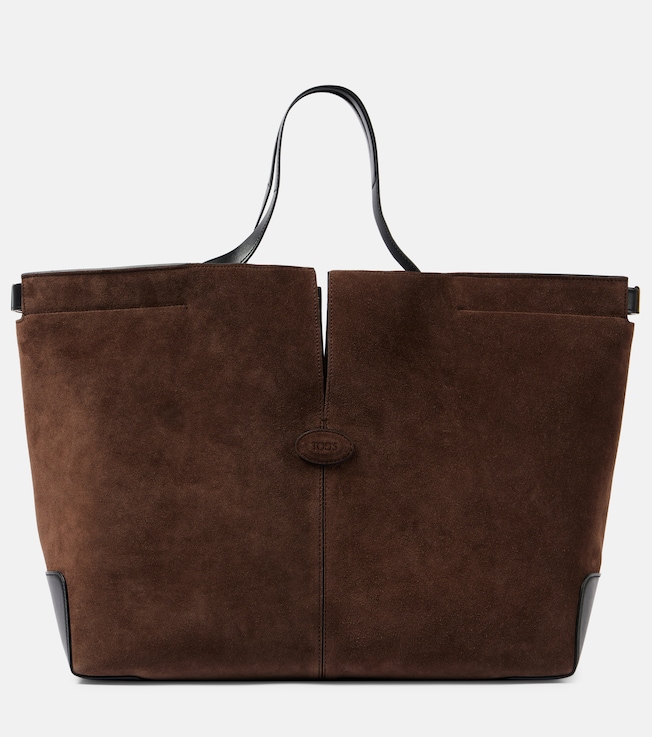 Di Bag Folio Medium suede tote bag | Tod's