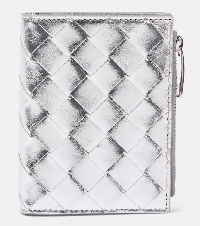 Small Intrecciato leather bifold wallet | Bottega Veneta
