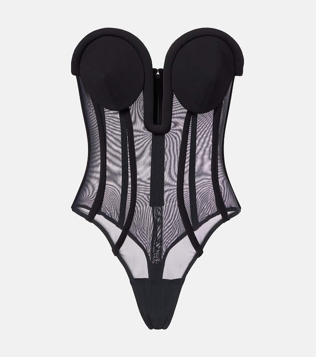 Mesh corset bodysuit | Jean Paul Gaultier