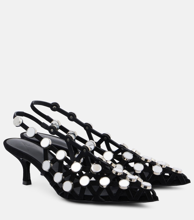 Embellished leather mules | The Attico