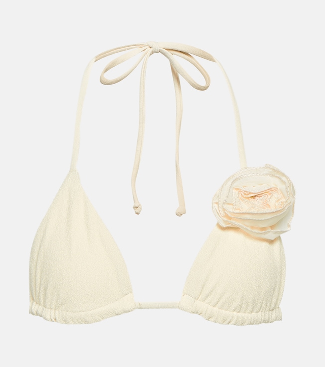 Appliqué triangle bikini top  | Same