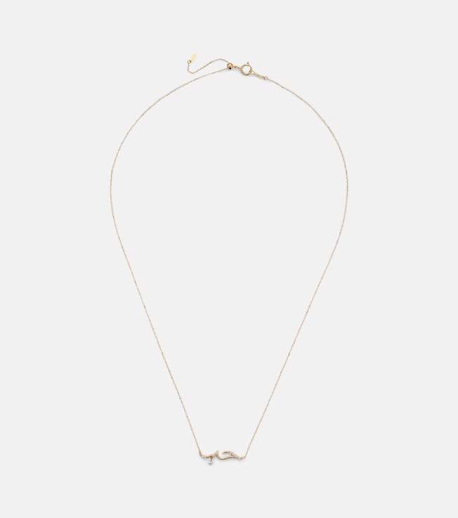 Love 18kt gold necklace with diamonds | Persée