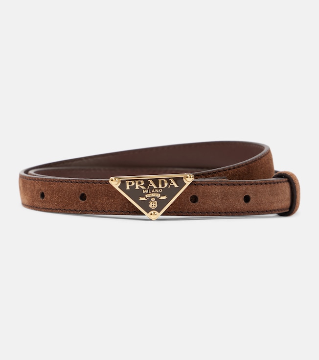 Logo suede belt | Prada