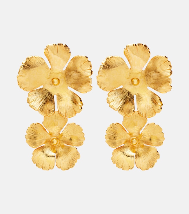 Collette gold-plated drop earrings | Jennifer Behr