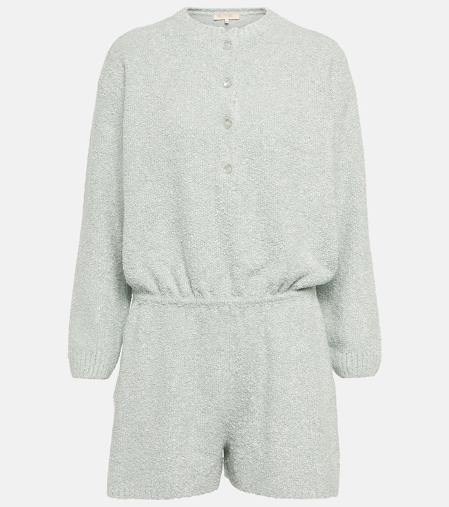 Silk bloucé playsuit | Loro Piana