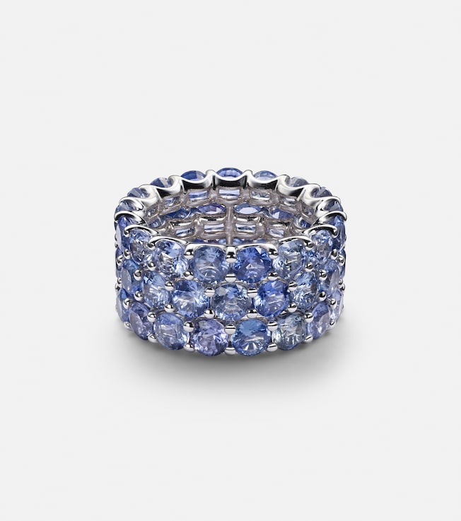 Ocean Breeze 18kt white gold ring with sapphires  | Bucherer Fine Jewellery