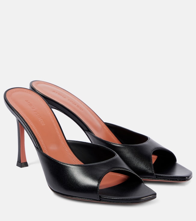 Alexa 90 leather mules | Amina Muaddi